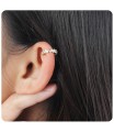 Gold Plated Shining Rhinestone Ear Cuff EC-770-GP